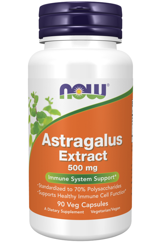 now Astragalus Extract 500mg 90 Veg Capsules