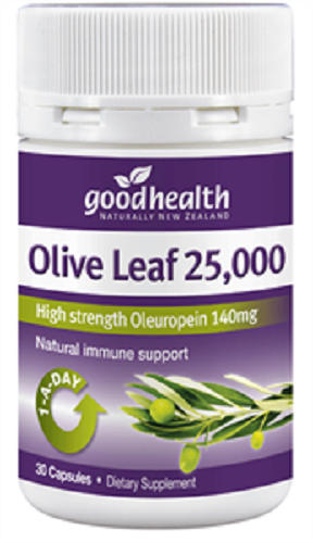 Good Health Olive Leaf 25,000 30 capsules - Pakuranga Pharmacy