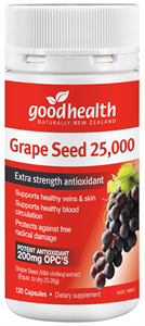 GOOD HEALTH Grape Seed 25000 120 caps - Pakuranga Pharmacy