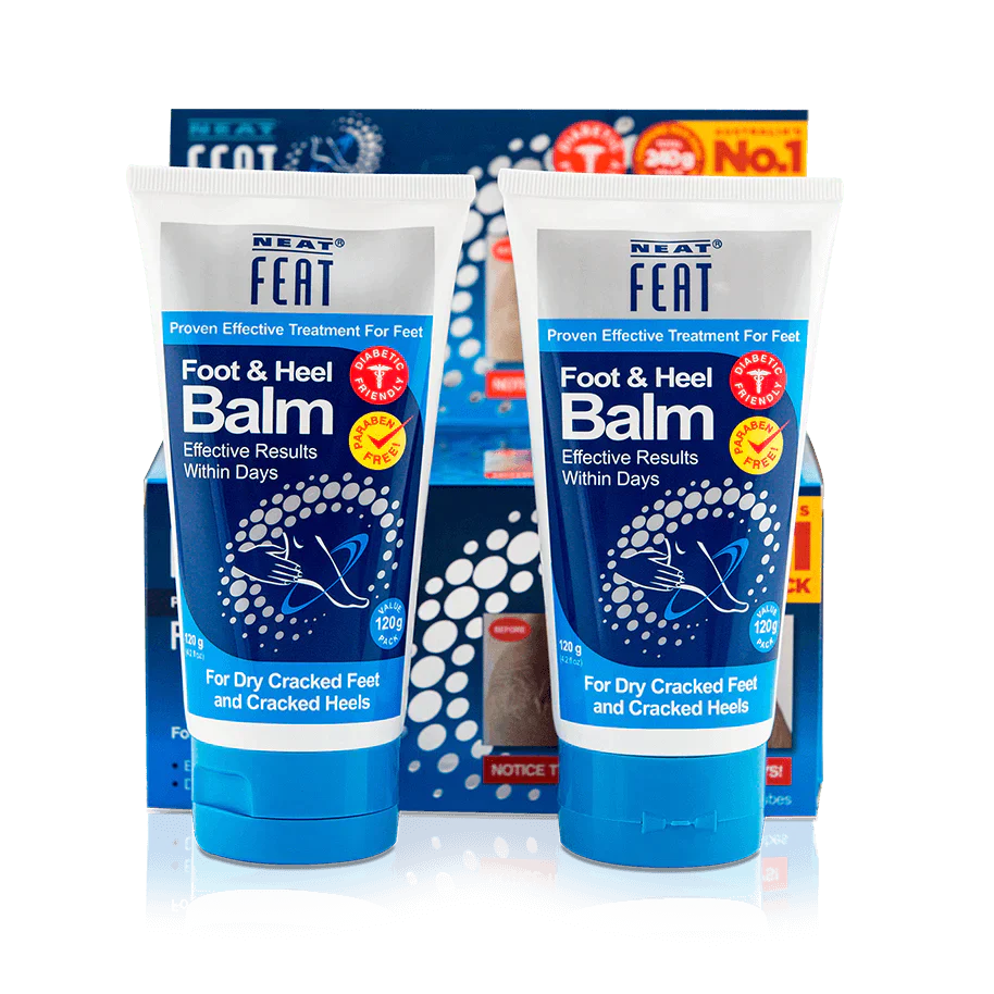 Neat Feat Heel Balm 120gm Mega Pack for Dry, Cracked feet - DominionRoadPharmacy