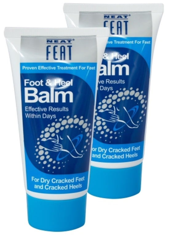 Neat Foot And Heel Balm 75g Twin Pack For Dry Cracked Feet & Cracked Heels