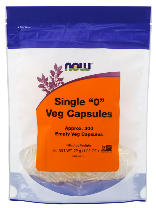 now Single “0” Veg Capsules Approx. 300 Empty