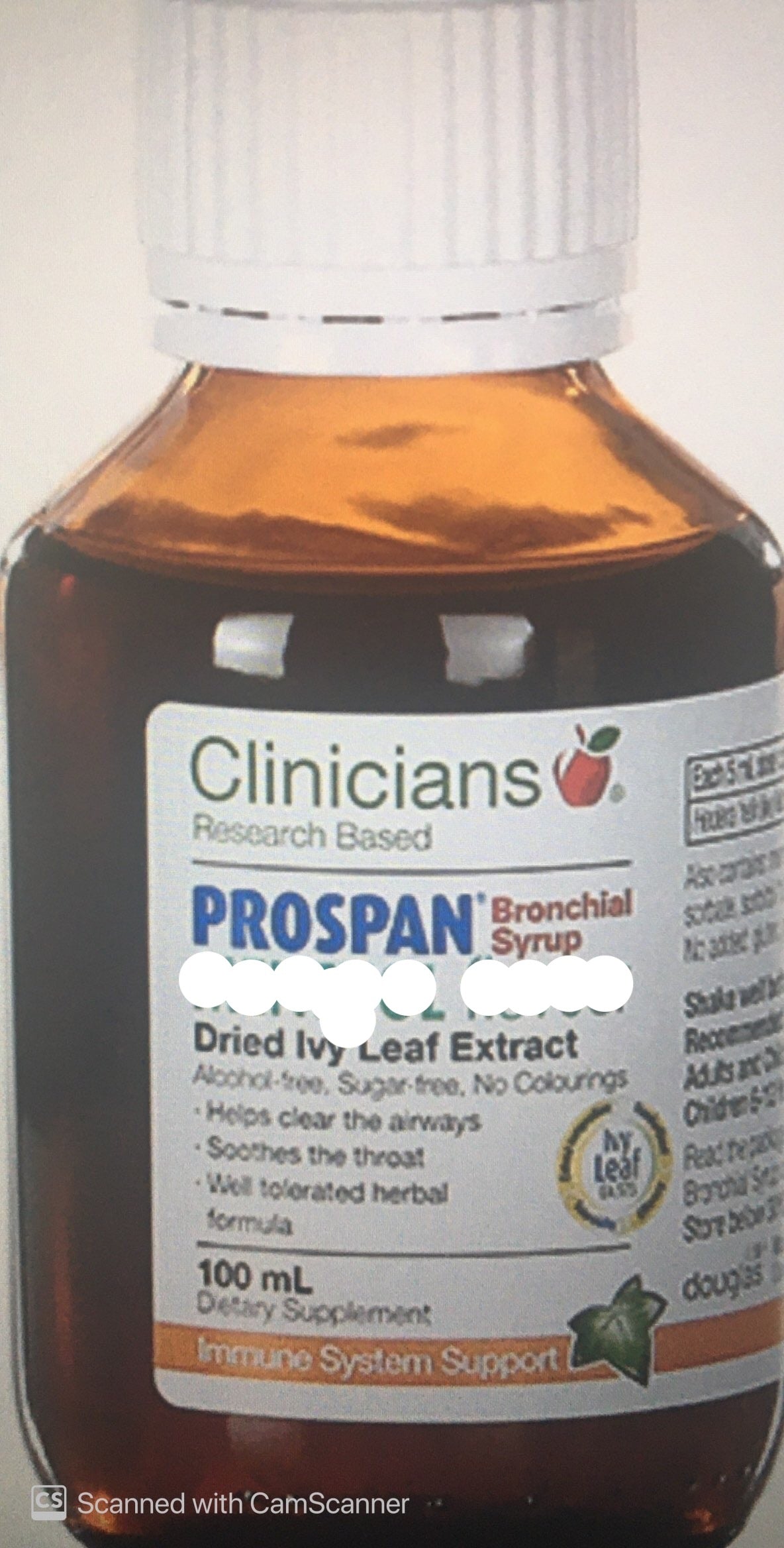 Clinicians prospan bronchial syrup 100ml clinicians prospan,issues,prospan