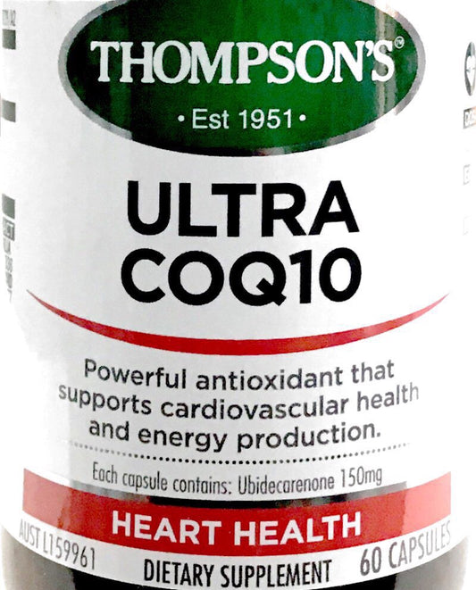 Thompsons Ultra COQ10 150mg  - 60 Capsules