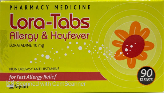 Lora Tabs Allergy & Hayfever tablets
