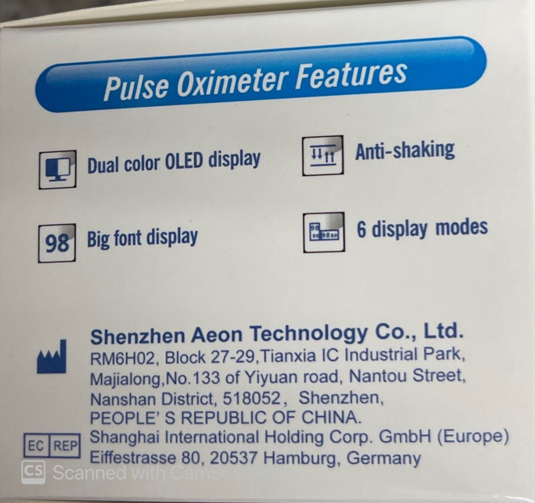 Aeon A310 Pulse Oximeter