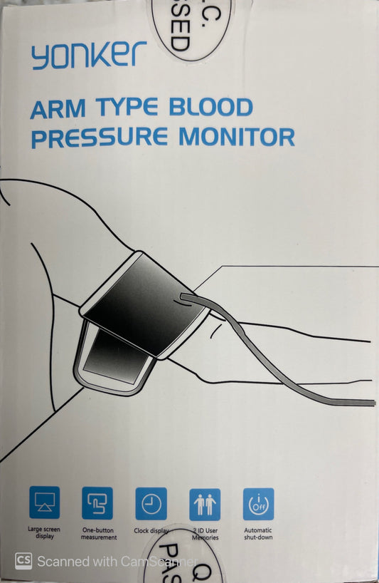 Yonker Arm type Blood Pressure Monitor