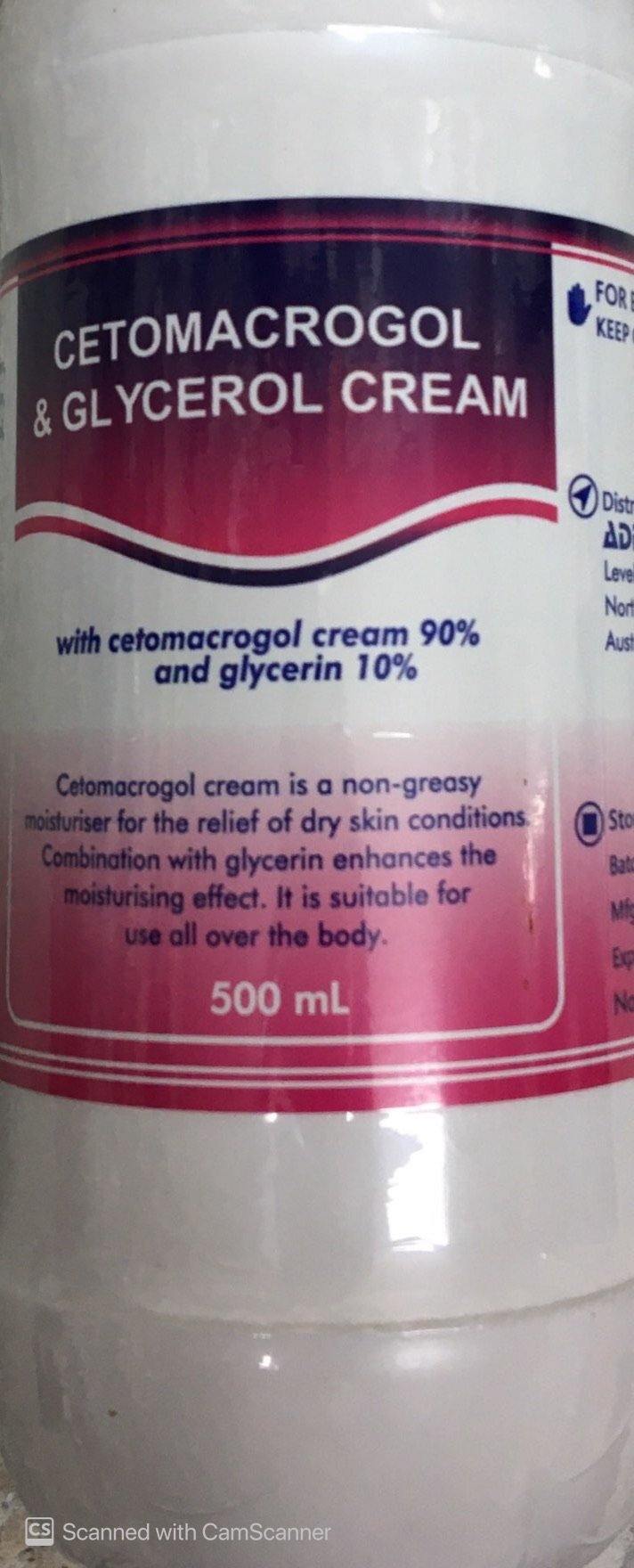 Cetomacrogol &amp; Glycerol Cream Sorbolene