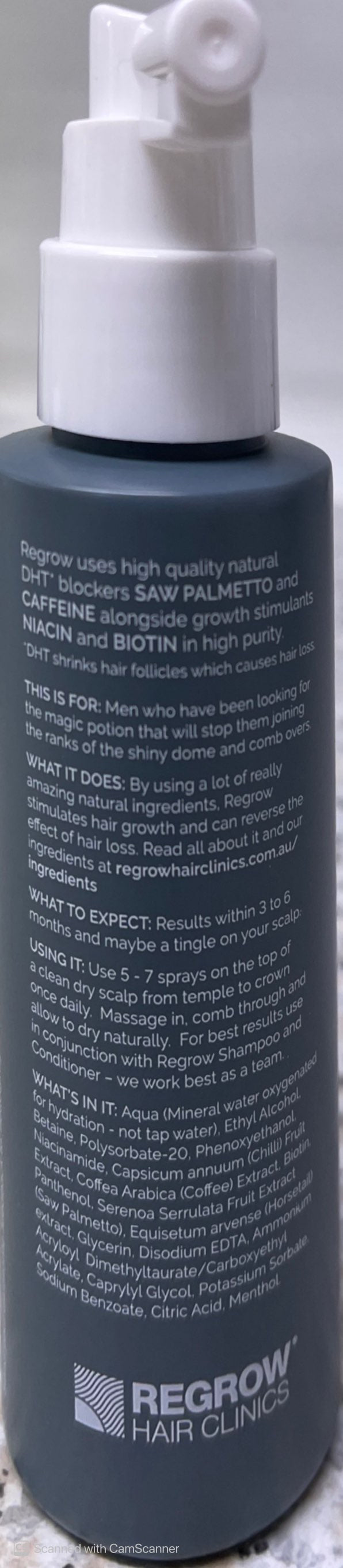 Regrow hair tonic for men 100 ml