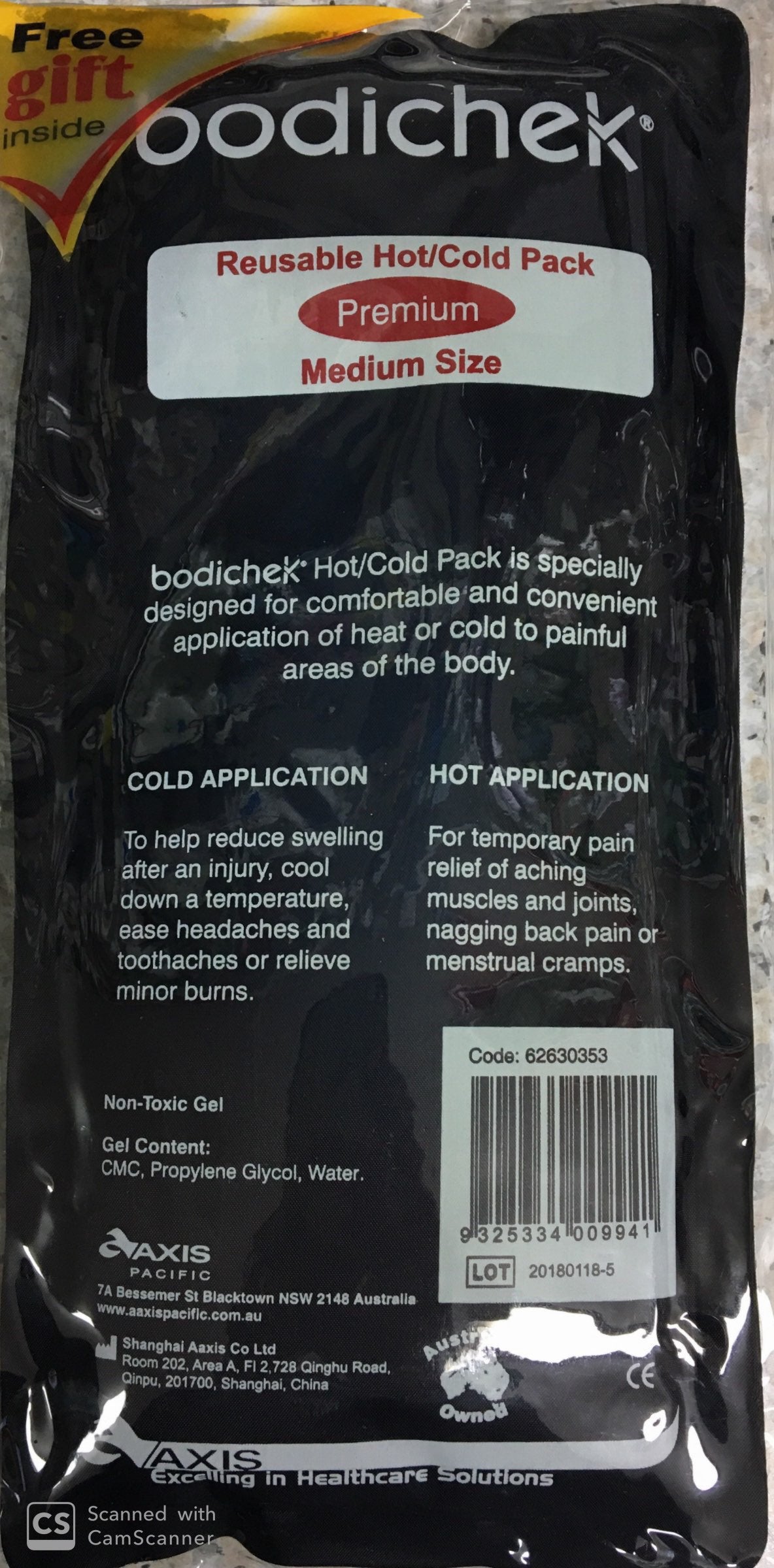 Bodichek Reusable Hot/Cold Pack Premium - Medium Christmas gift,christmas sale,issues