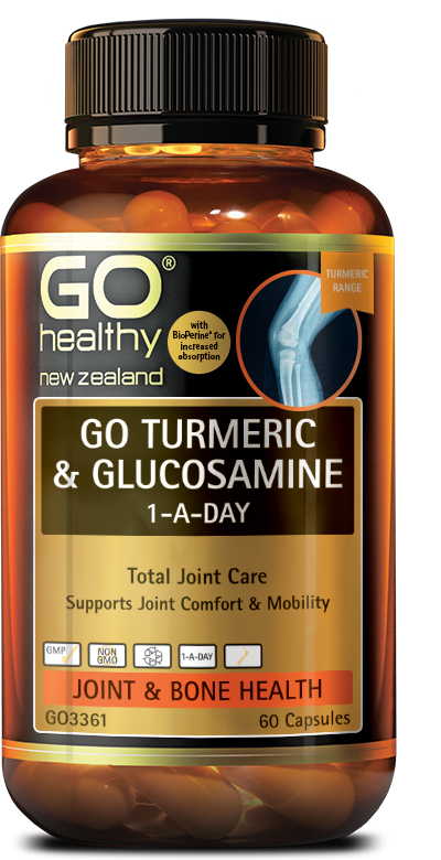 Go healthy Go Turmeric & Glucosamine 1 a day 60 Capsules