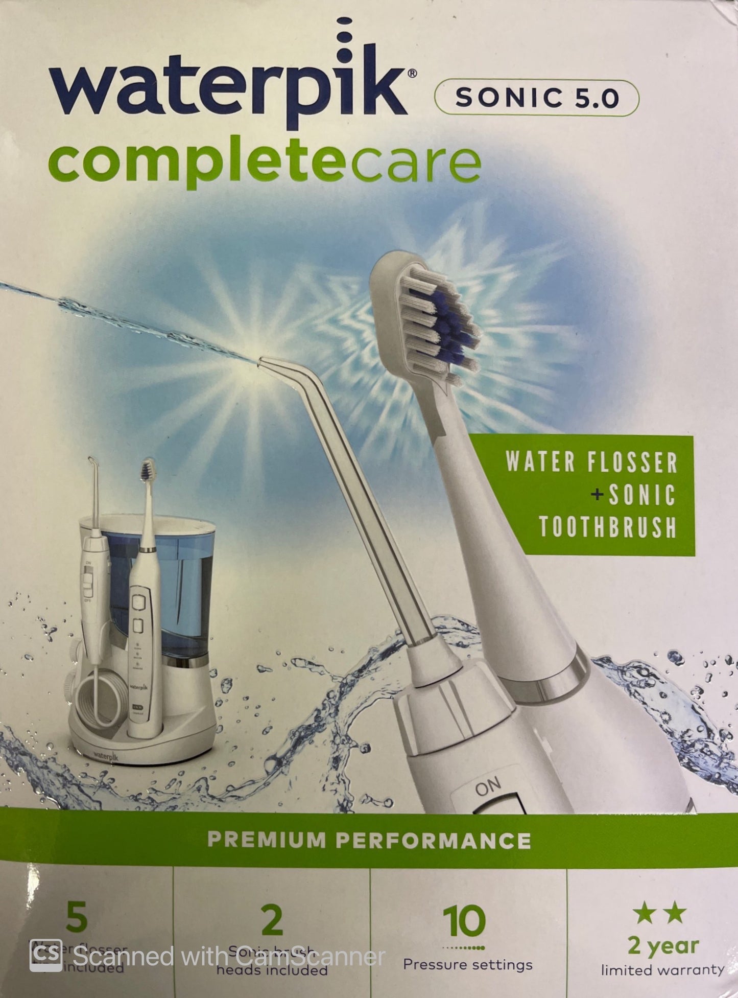 Waterpik complete care 5.0 water flosser & sonic tooth brush