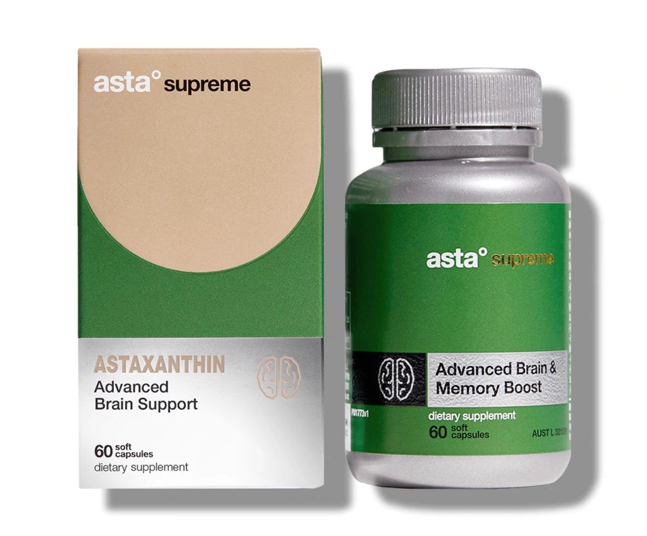 Asta Supreme Astraxanthin Advanced Brain &amp; Memory Boost 60 Capsules