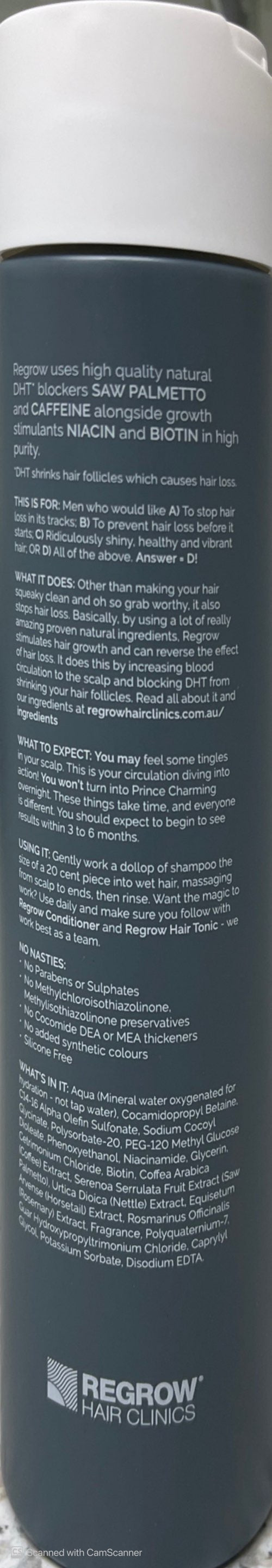 Regrow shampoo for men 300 ml