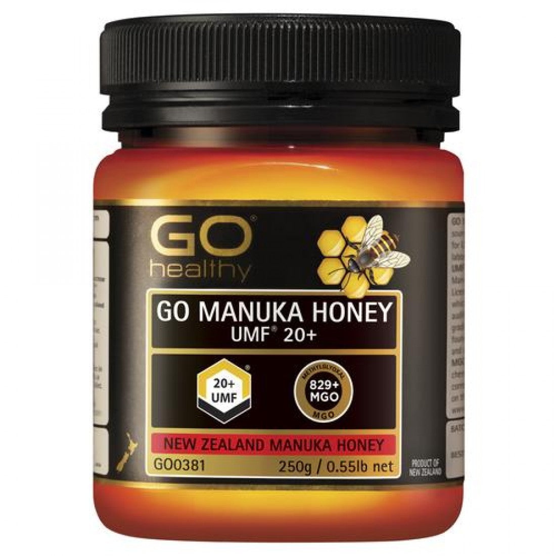 Go Healthy manuka honey UMF20+ (MGO829+) 250g gm
