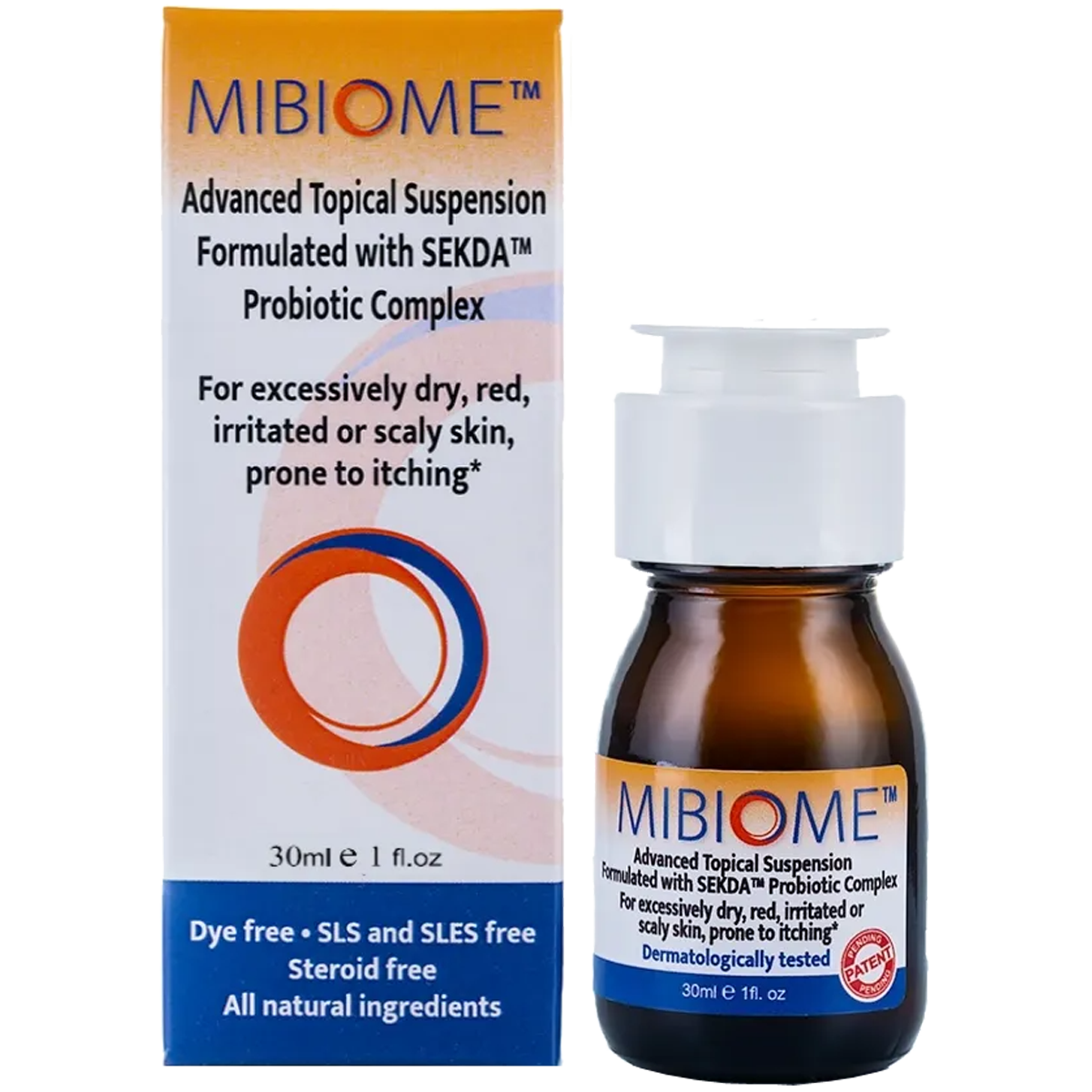 MiBiome 30ml – psoriasis, eczema, itch Dye free,eczema,Environmentally friendly,google,irritated skin,issues,itch,itchy,mibiome,Natural skin care,psoriasis,red skin,scaly skin,skin care,skin health,skincare,SLS and SLES free,Steroid free,support excessive