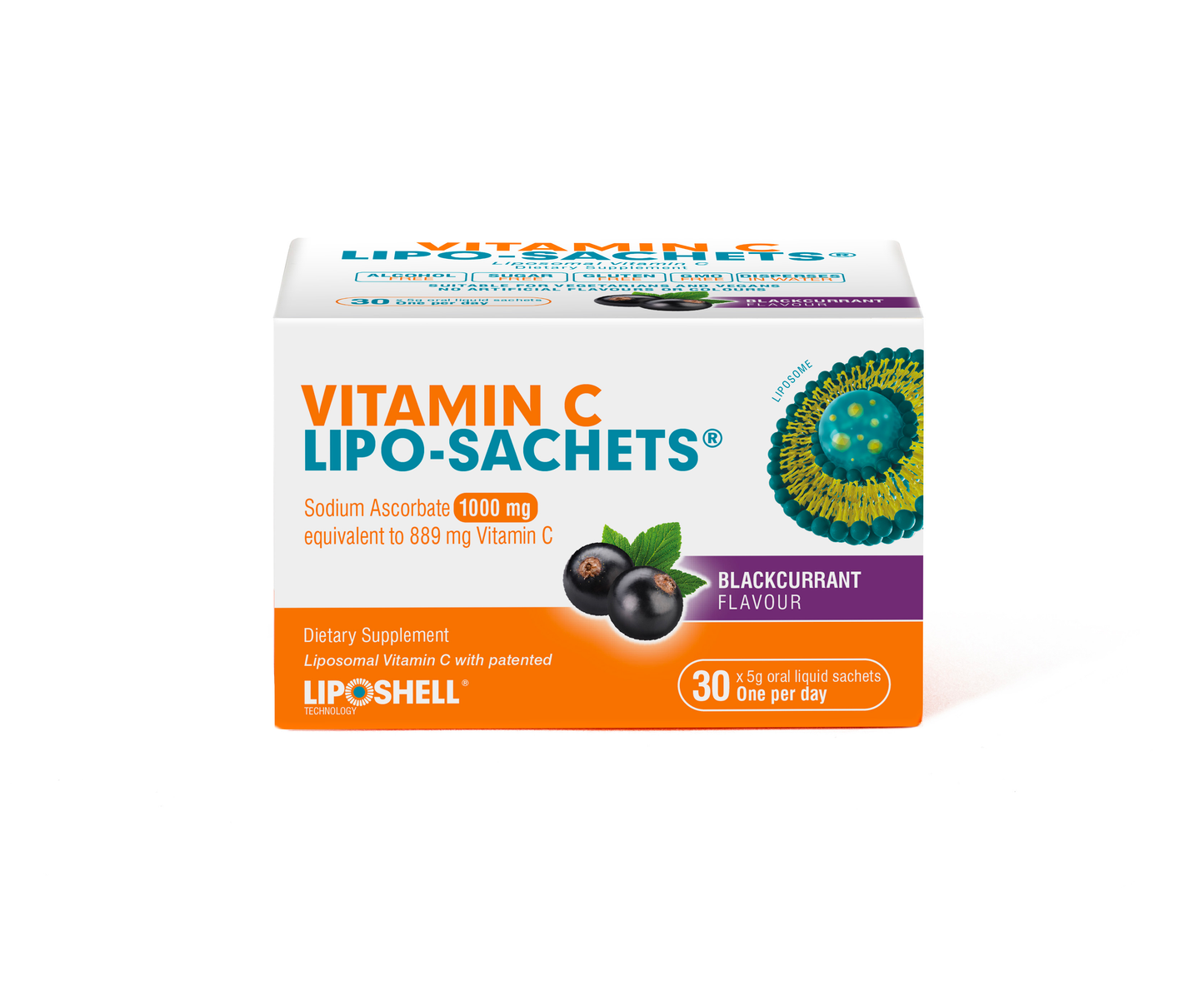 Liposomal Vitamin C 1000 mg Blackcurrant 30 Sachets