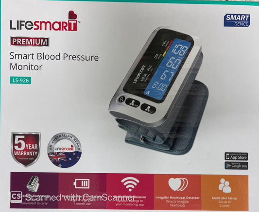 Lifesmart smart blood pressure monitor Bluetooth LS 926
