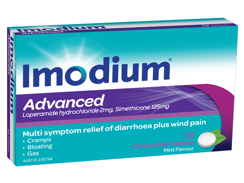 IMODIUM ADVANCED CHEWABLE TABLETS 2MG 12