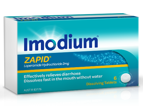 Imodium ZAPID 6 TABLETS for diarrhoea
