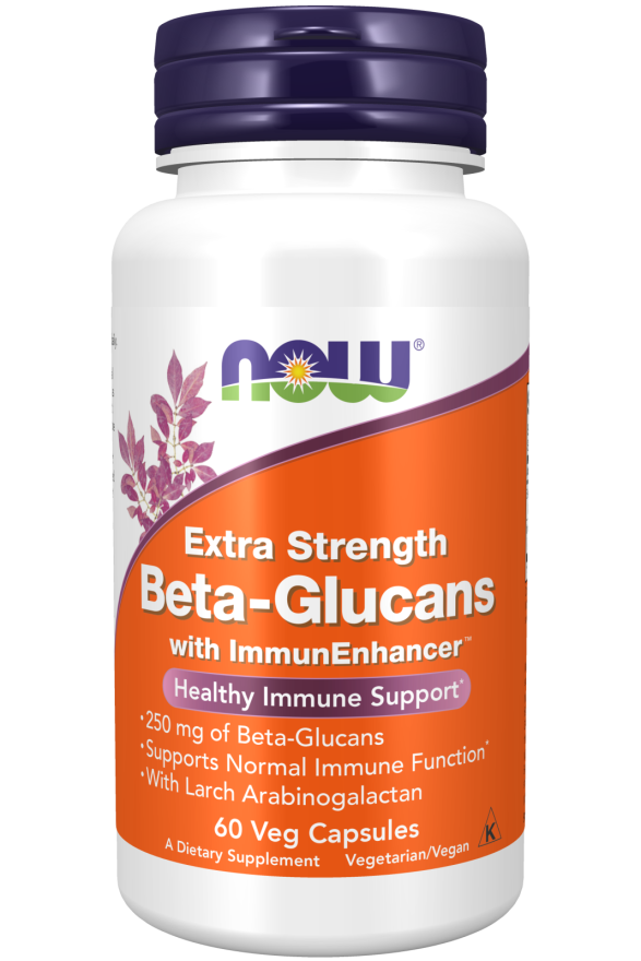 now Beta_Glucans, Extra Strength 250mg 60 veg capsules