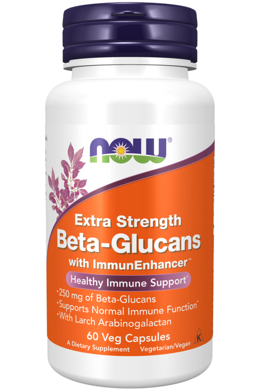 now Beta_Glucans, Extra Strength 250mg 60 veg capsules