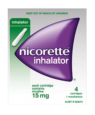 Nicorette inhalator 15mg 4 catridges 1 mouthpiece