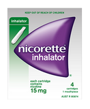 Nicorette inhalator 15mg 4 catridges 1 mouthpiece