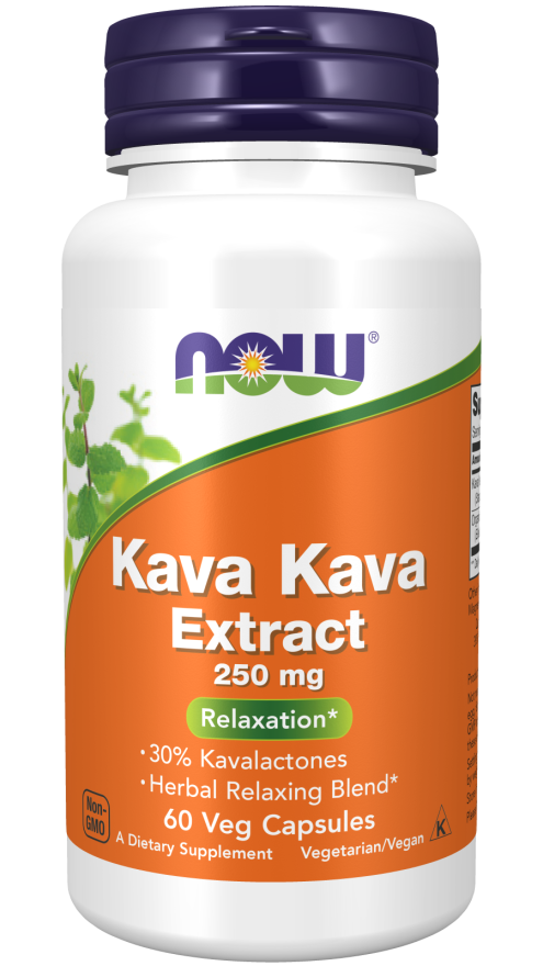 now Kava Kava Extract 250 mg 60 Veg Capsules