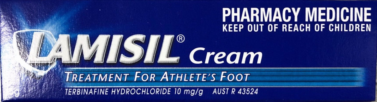 Lamisil Cream athletes foot 15gm pharmacy medicine only - Pakuranga Pharmacy