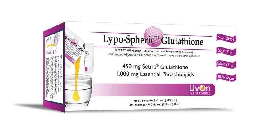 Lypo Spheric Glutathione - 450 mgs Setria Glutathione - 30 Packets