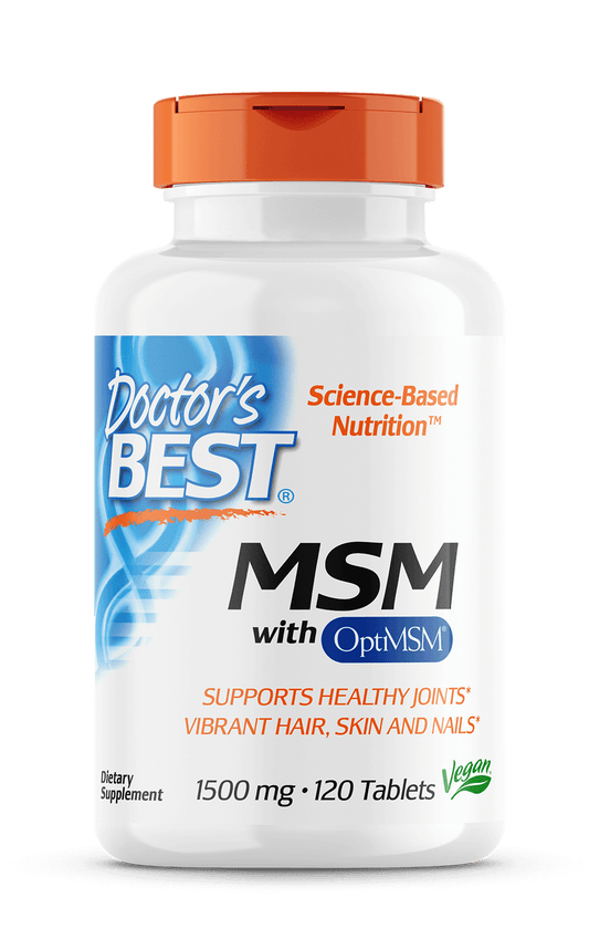 Doctor's Best MSM 1500mg with OptiMSM 120 tablets