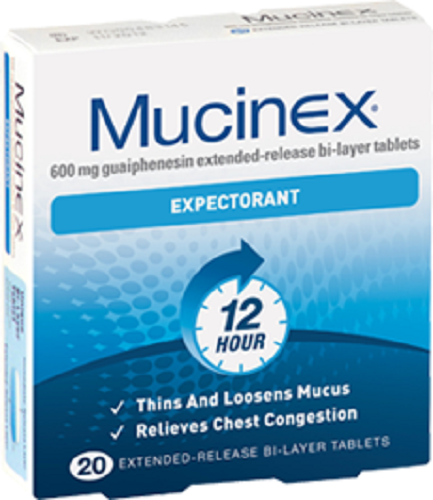 Mucinex Expectorant 20 Tablets