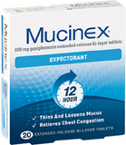 Mucinex Expectorant 20 Tablets