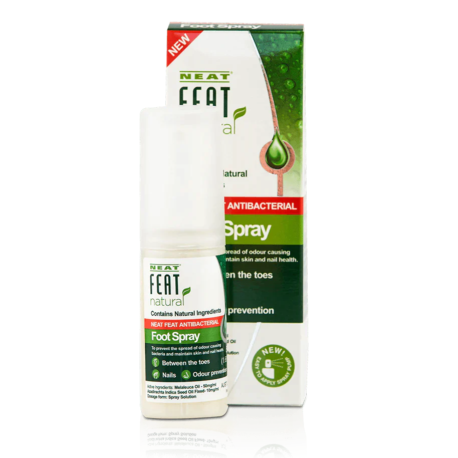 Neat Feat Antibacterial Foot Spray 50ml For Nail Fungus and Athletes Foot