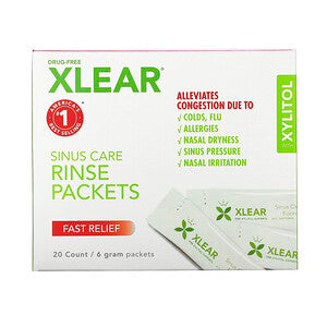 Xlear Xylitol & Saline Sinus Care Refill Solution Packets