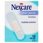 Nexcare Plastic Strips Clear 10 sachets