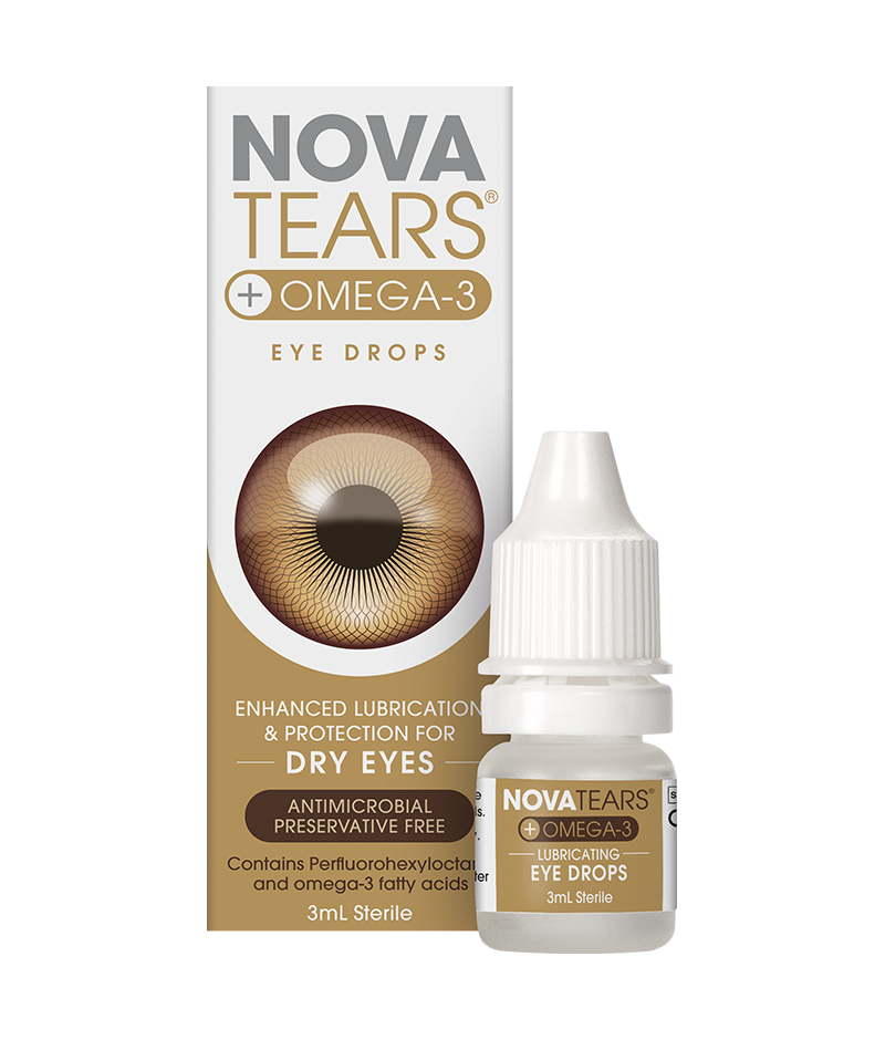 NovaTears&reg; + Omega-3 for dry eyes 3 ml