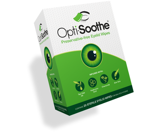 Opti Soothe preservative free eyelid wipes