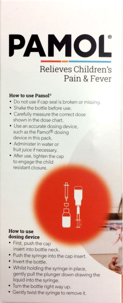 Pamol Strawberry 100ml Pharmacy Medicine