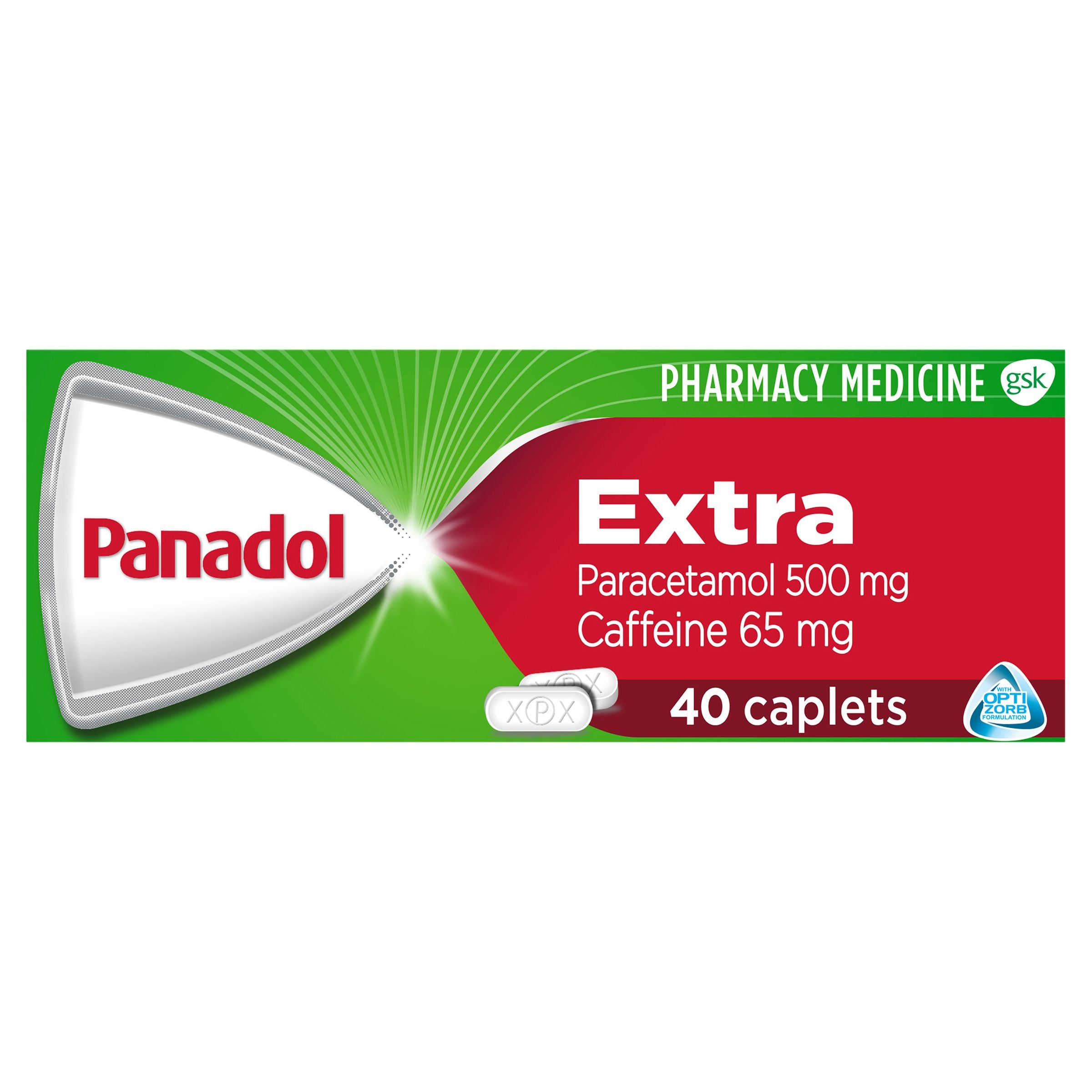 Panadol OPTIZORB Extra Caplets 40