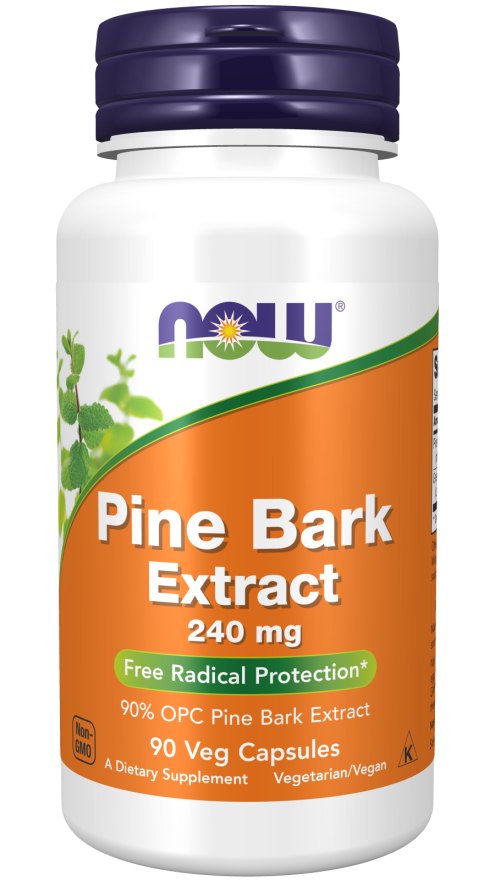 now Pine Bark Extract 240 mg Veg Capsules