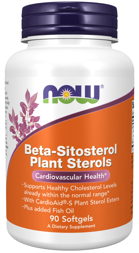 now Beta-Sitosterol Plant Sterols 90 softgels