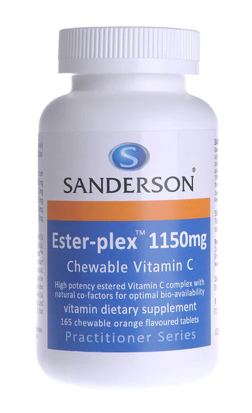 Sanderson Ester-plex® Vitamin C Chewable 165 Tablets (1150mg)