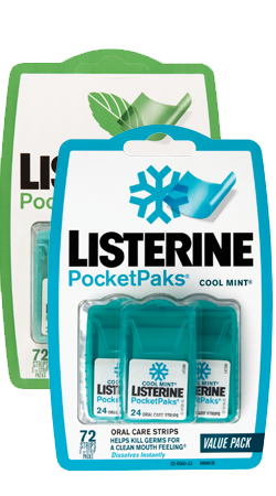 LISTERINE Pocketpaks 72 Cool Mint - DominionRoadPharmacy