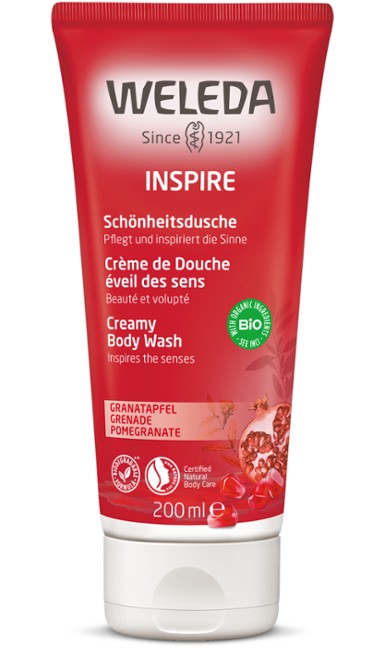 Weleda Inspire Creamy Body Wash  Pomegranate 200ml