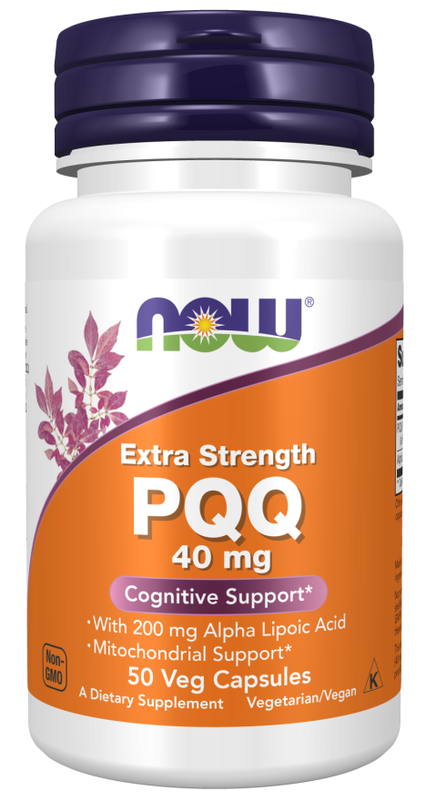 now PQQ Extra Strength 40 mg 50 Veg Capsules