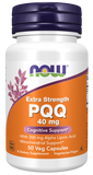 now PQQ Extra Strength 40 mg 50 Veg Capsules alpha lipoic acid,cognitive support,google,issues,mitochondria support,Now,Now Products,Now suppl,Now supplements,Now Vitamins