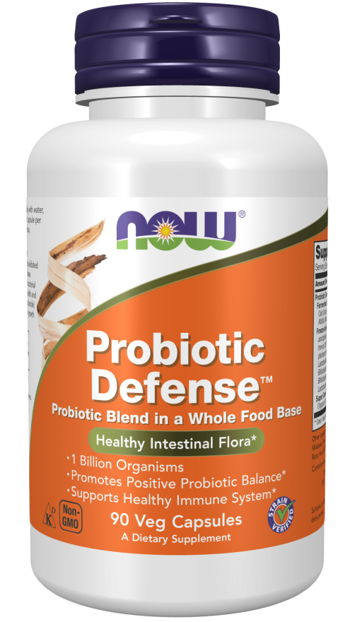 now Probiotic Defense™ 90 Veg Capsules Digestive probiotic,issues,Now,Now Products,Now suppl,Now supplements,Now Vitamins,probiotic,probiotic defense