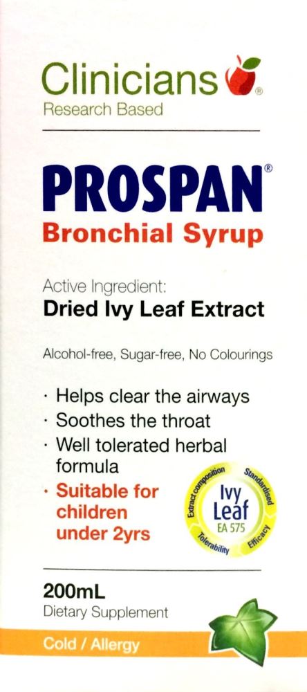 Clinicians Prospan Bronchial Syrup 200 ml - Pakuranga Pharmacy